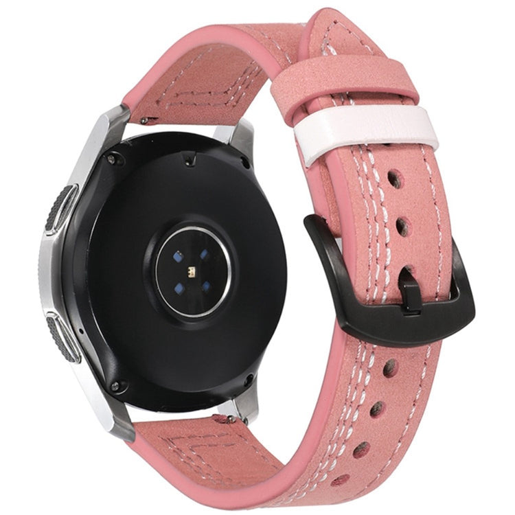 Mega Komfortabel Kunstlæder Universal Rem passer til Smartwatch - Pink#serie_10