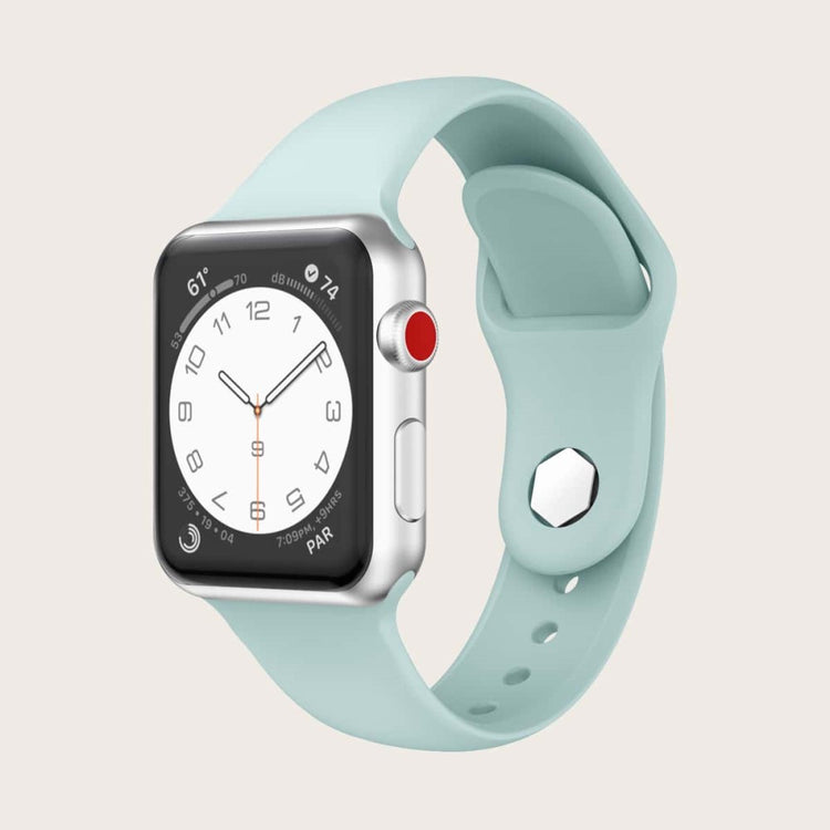 Super Nydelig Silikone Rem passer til Apple Watch Ultra - Blå#serie_3