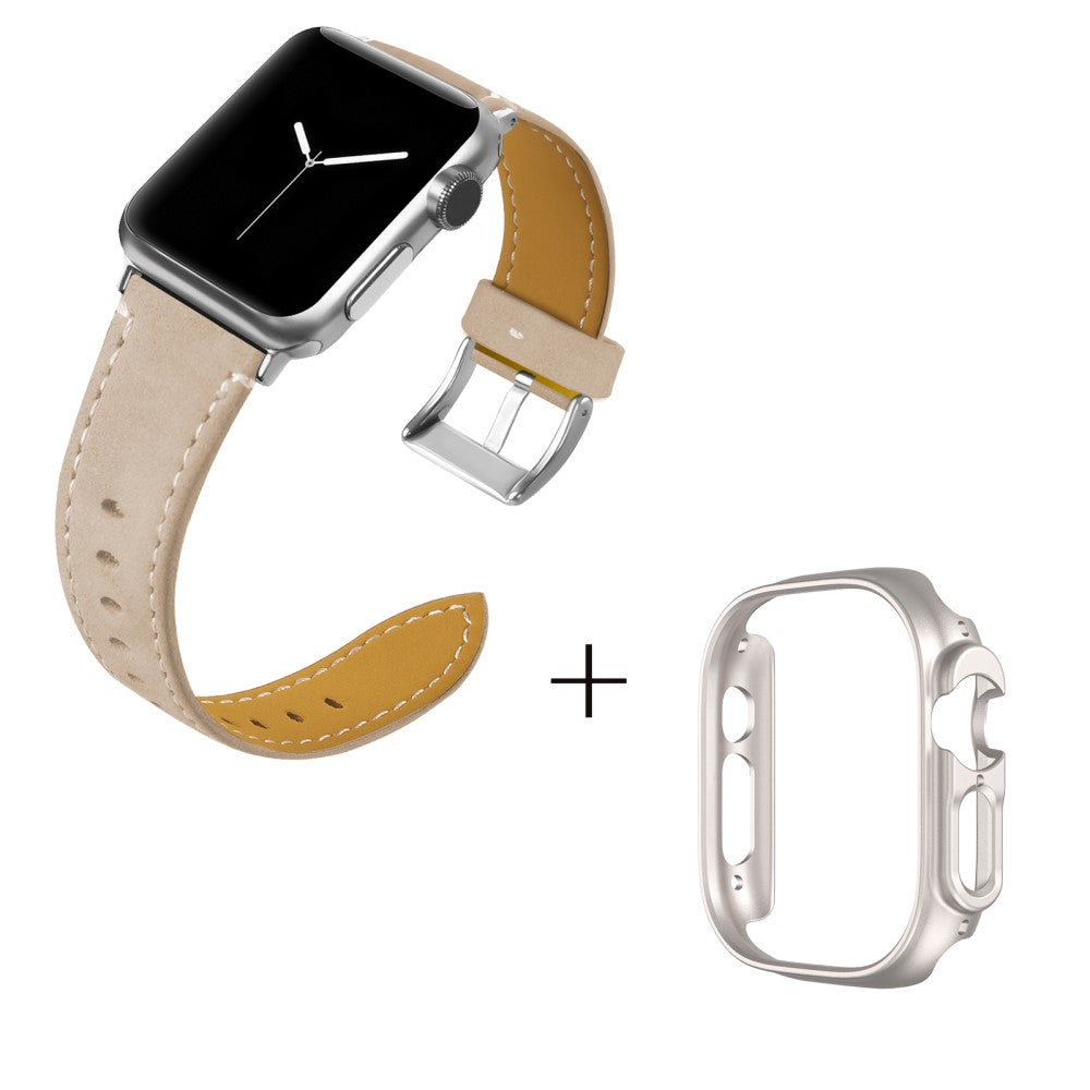 Ægte læder Cover passer til Apple Watch Ultra - Brun#serie_8