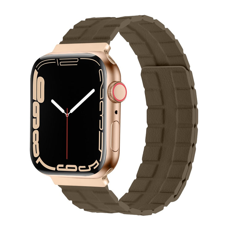 Mega Elegant Ægte Læder Universal Rem passer til Apple Smartwatch - Brun#serie_13