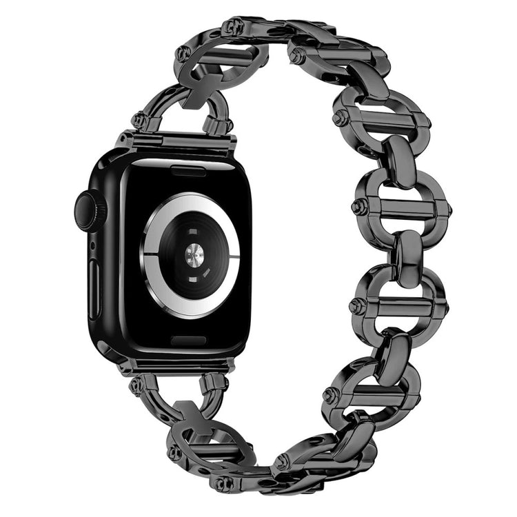 Vildt Holdbart Metal Universal Rem passer til Apple Smartwatch - Sort#serie_3