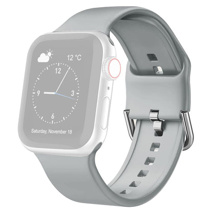 Helt Vildt Rart Silikone Universal Rem passer til Apple Smartwatch - Sølv#serie_7
