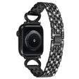 Mega Søt Apple Smartwatch Metall Og Strass Universal Reim