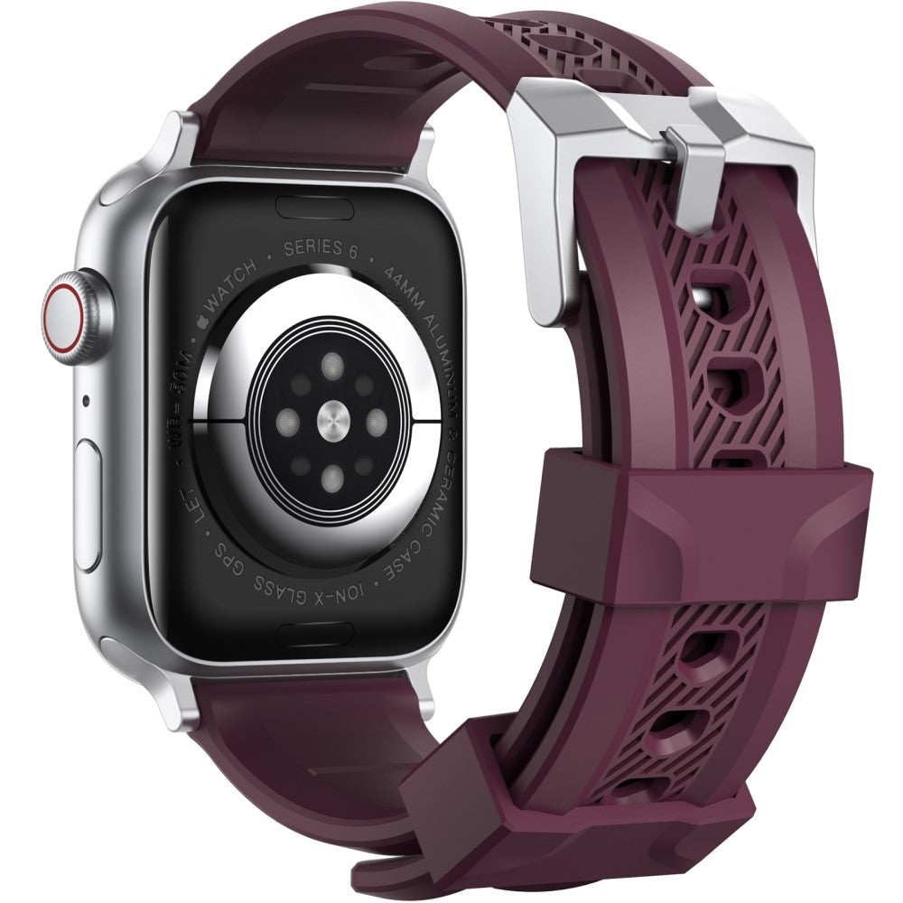 Vildt Slidstærk Silikone Universal Rem passer til Apple Smartwatch - Rød#serie_1