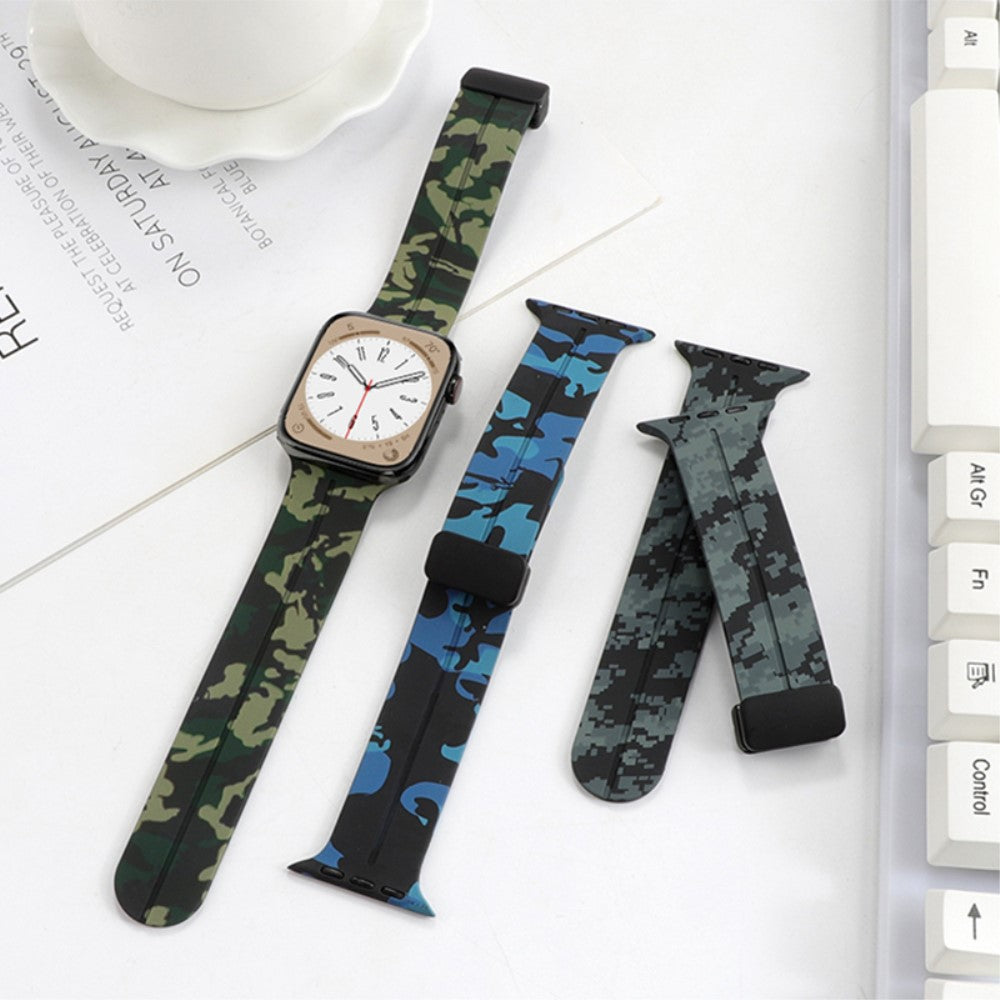Super Elegant Silikone Universal Rem passer til Apple Smartwatch - Rød#serie_2