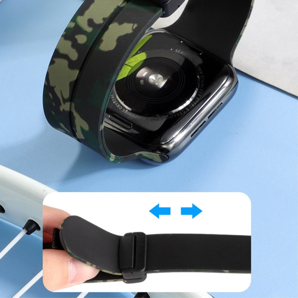 Super Elegant Silikone Universal Rem passer til Apple Smartwatch - Sølv#serie_3