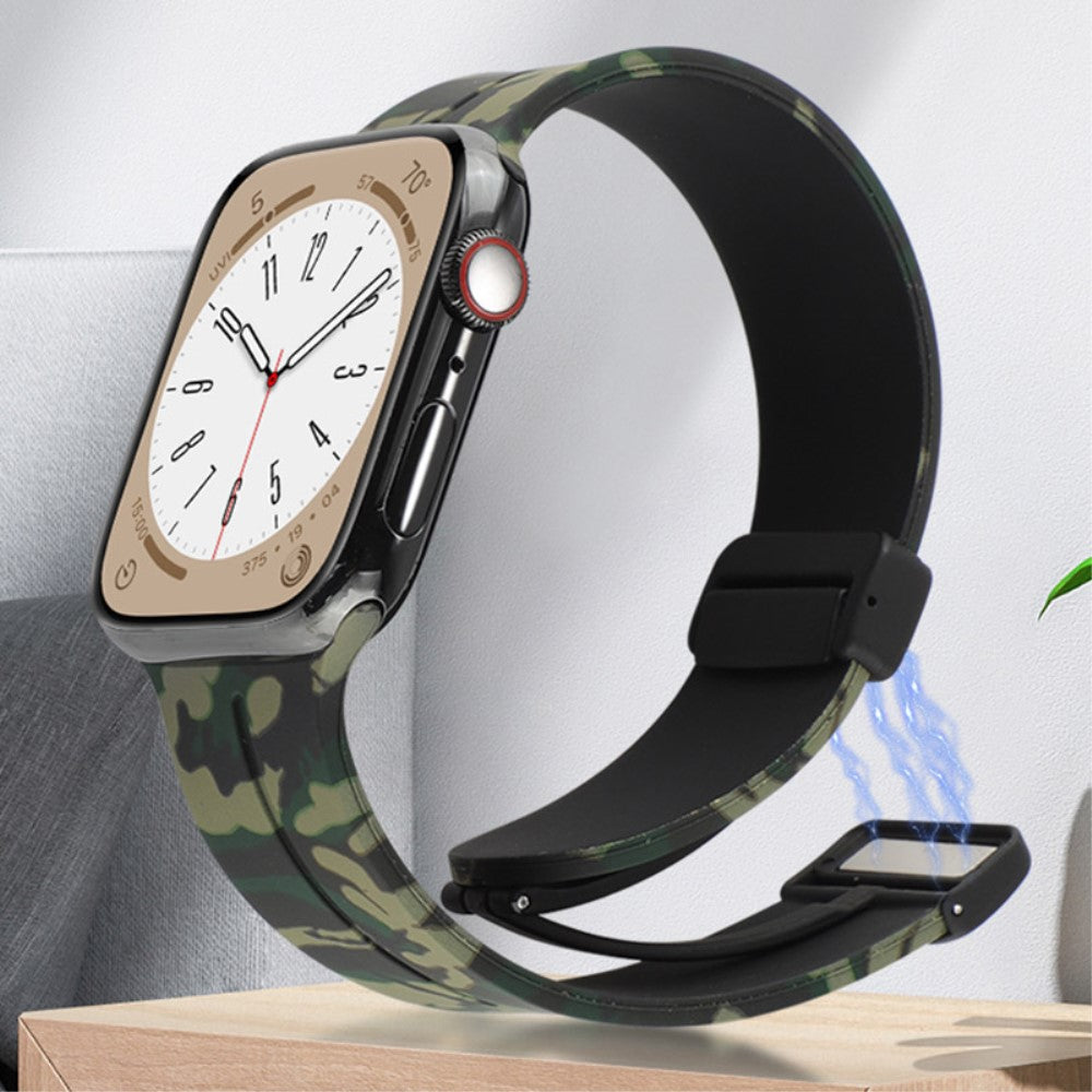 Super Elegant Silikone Universal Rem passer til Apple Smartwatch - Sølv#serie_9