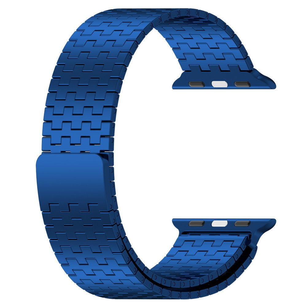 Rigtigt Elegant Metal Universal Rem passer til Apple Smartwatch - Blå#serie_3