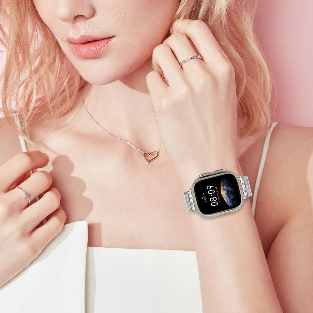 Helt Vildt Elegant Metal Universal Rem passer til Apple Smartwatch - Sølv#serie_299