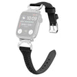 Søt Apple Smartwatch Ekte Lær Og Strass Universal Reim