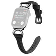 Flott Apple Smartwatch Ekte Lær Og Strass Universal Reim