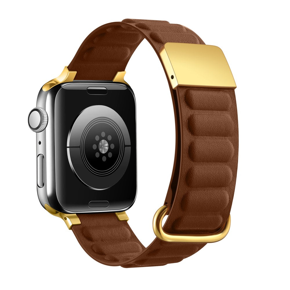 Rigtigt Kønt Ægte Læder Universal Rem passer til Apple Smartwatch - Brun#serie_1