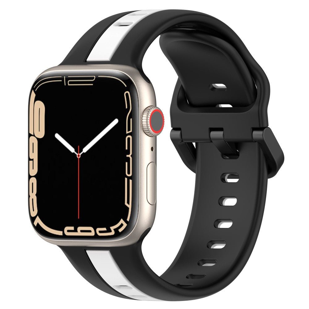 Vildt Elegant Silikone Universal Rem passer til Apple Smartwatch - Sort#serie_1