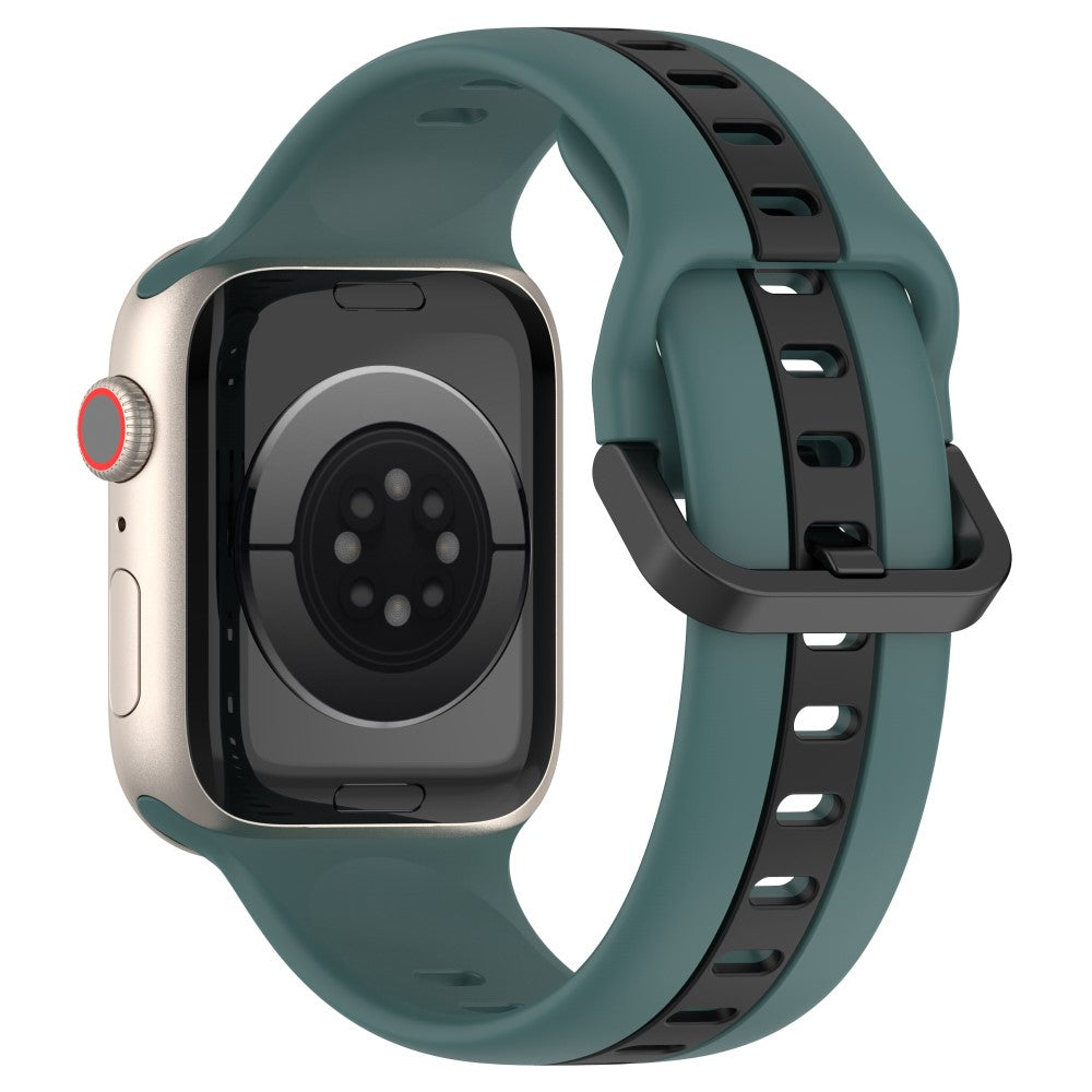 Vildt Elegant Silikone Universal Rem passer til Apple Smartwatch - Grøn#serie_4