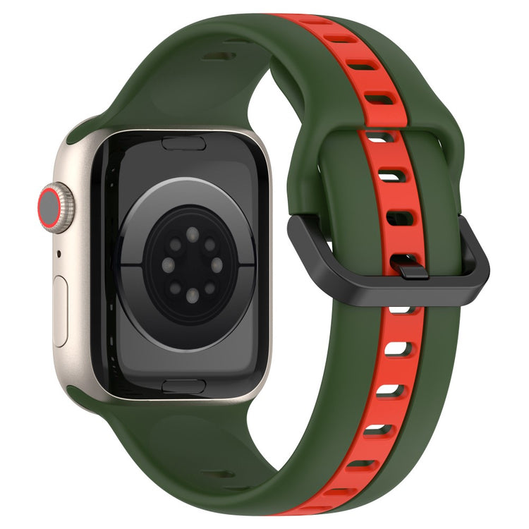 Vildt Elegant Silikone Universal Rem passer til Apple Smartwatch - Grøn#serie_9