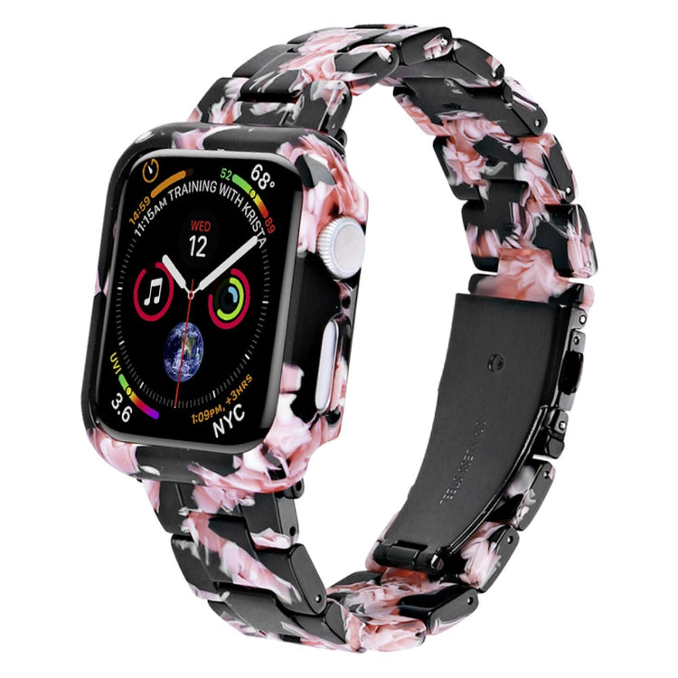 Metal Og Plastik Universal Rem passer til Apple Watch Series 8 (45mm) / Apple Watch Series 7 45mm - Pink#serie_5