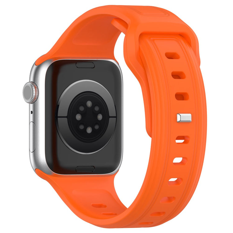 Meget Pænt Silikone Universal Rem passer til Apple Smartwatch - Orange#serie_3