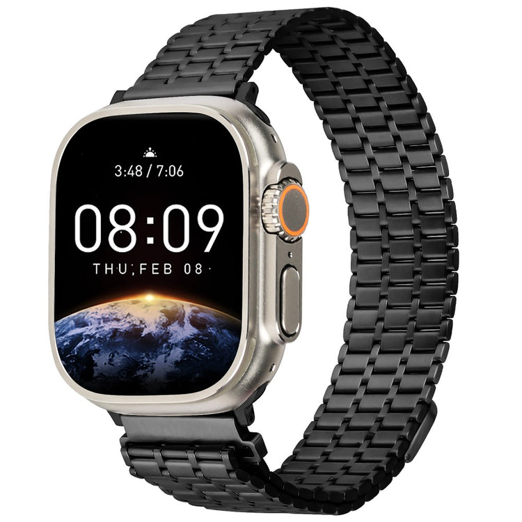 Solid Metal Universal Rem passer til Apple Smartwatch - Sort#serie_293