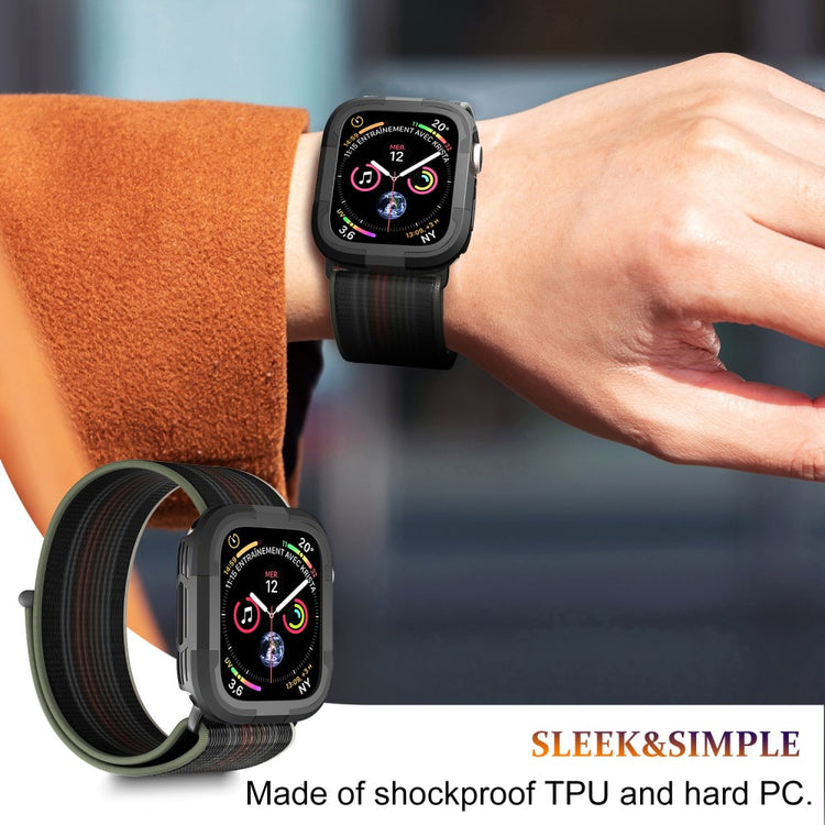 Beskyttende Silikone Universal Bumper passer til Apple Smartwatch - Sort#serie_1