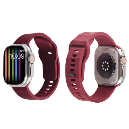 Mega Komfortabel Silikone Universal Rem passer til Apple Smartwatch - Rød#serie_1