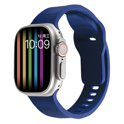 Mega Komfortabel Silikone Universal Rem passer til Apple Smartwatch - Blå#serie_11