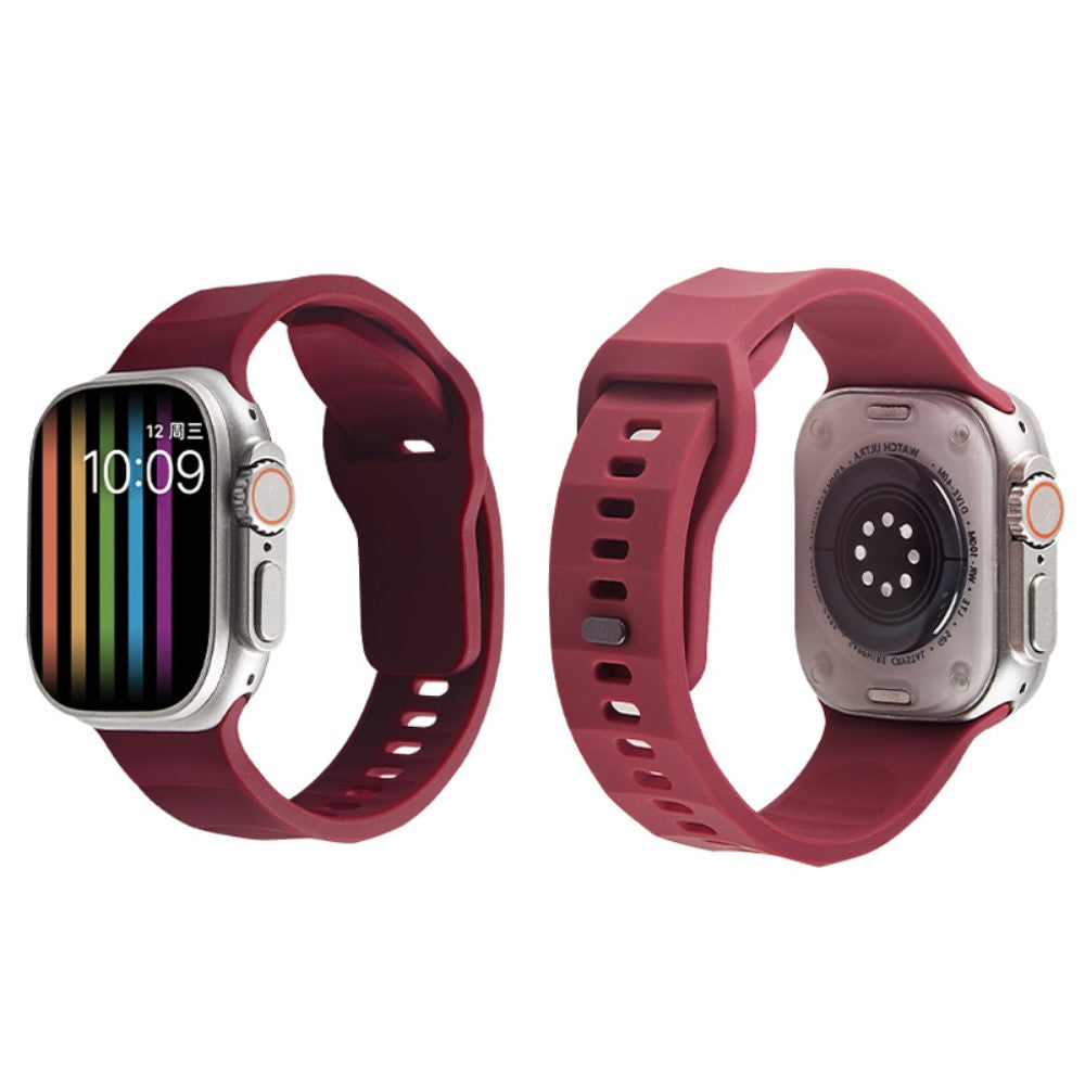 Mega Komfortabel Silikone Universal Rem passer til Apple Smartwatch - Sølv#serie_13