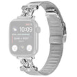 Nydelig Apple Smartwatch Metall Og Strass Universal Reim