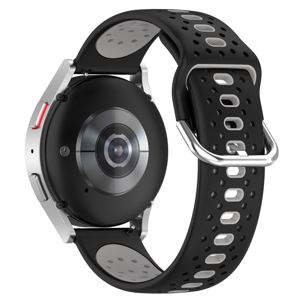 Super Holdbart Silikone Universal Rem passer til Samsung Smartwatch - Sølv#serie_1