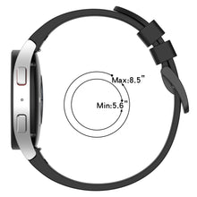 20mm Samsung Galaxy Watch 6 / 6 Classic / 4 / 4 Classic silicone strap - Black#serie_1