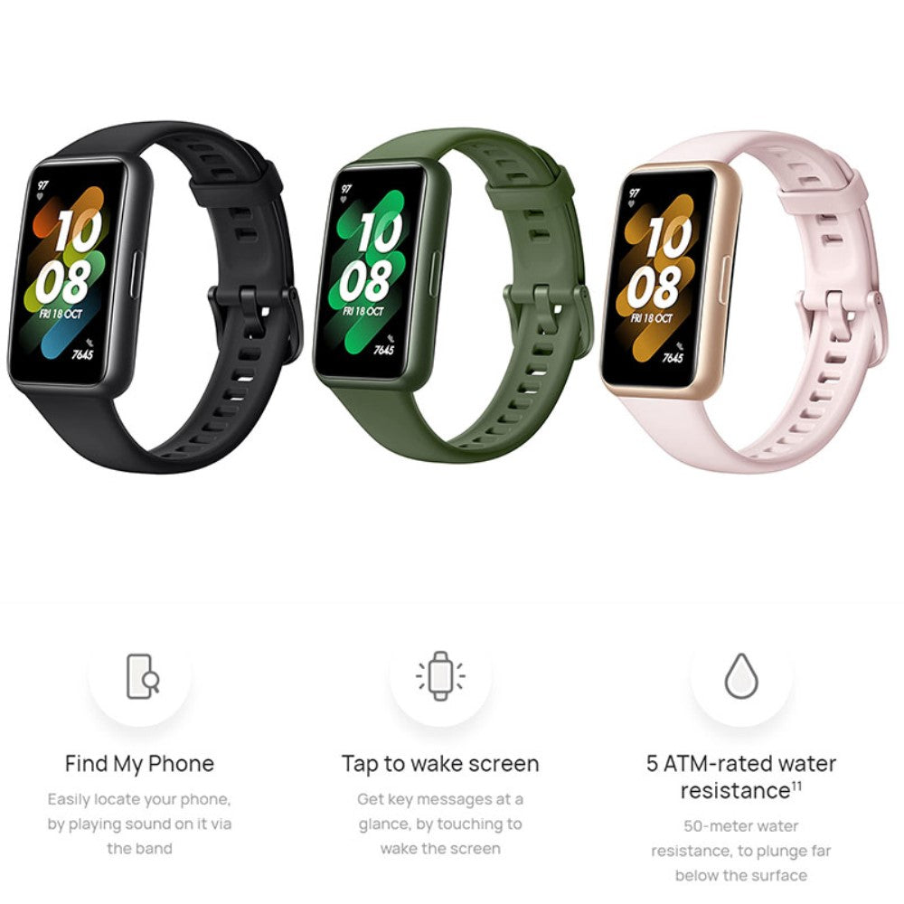 Huawei Band 7 watch and accessories - Green - Grøn#serie_041