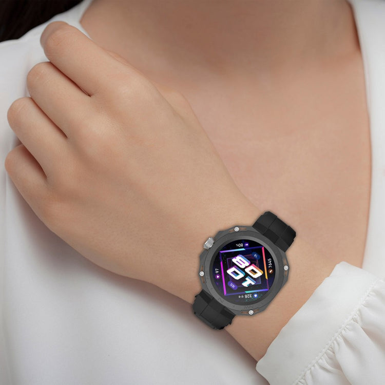 Rigtigt Fint Silikone Rem passer til Huawei Watch GT Cyber - Pink#serie_7