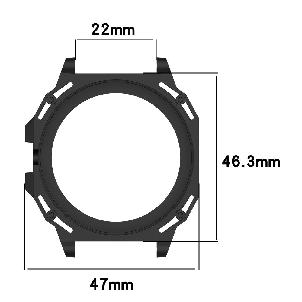 Beskyttende Plastik Bumper passer til Huawei Watch GT Cyber - Hvid#serie_8