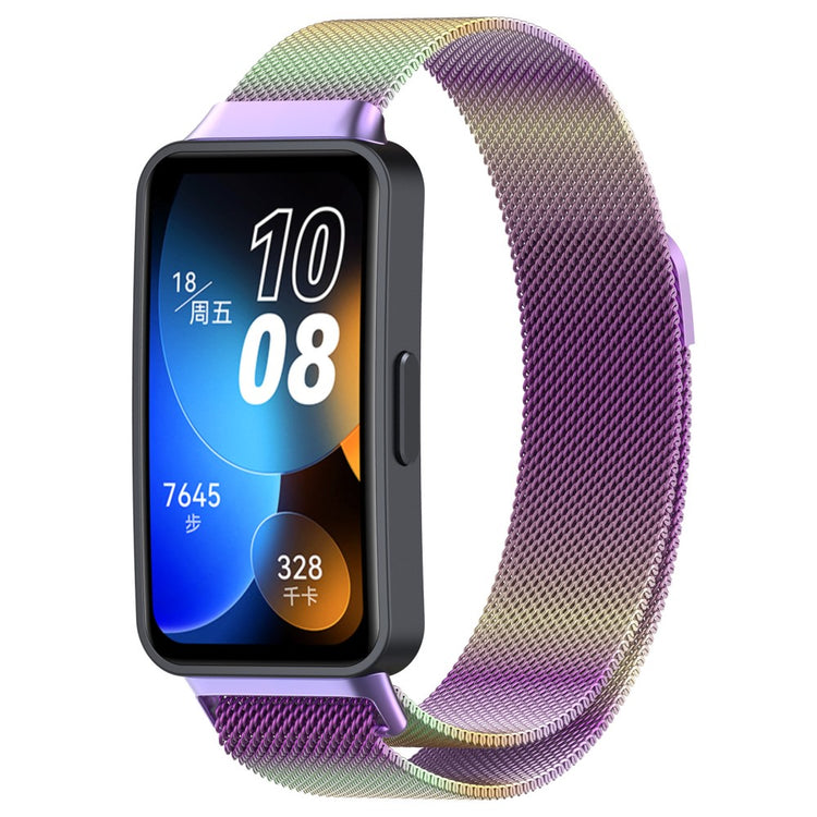 Mega Fed Metal Rem passer til Huawei Band 8 - Flerfarvet#serie_2