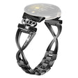 Klassisk Google Pixel Watch Metall Og Strass Reim