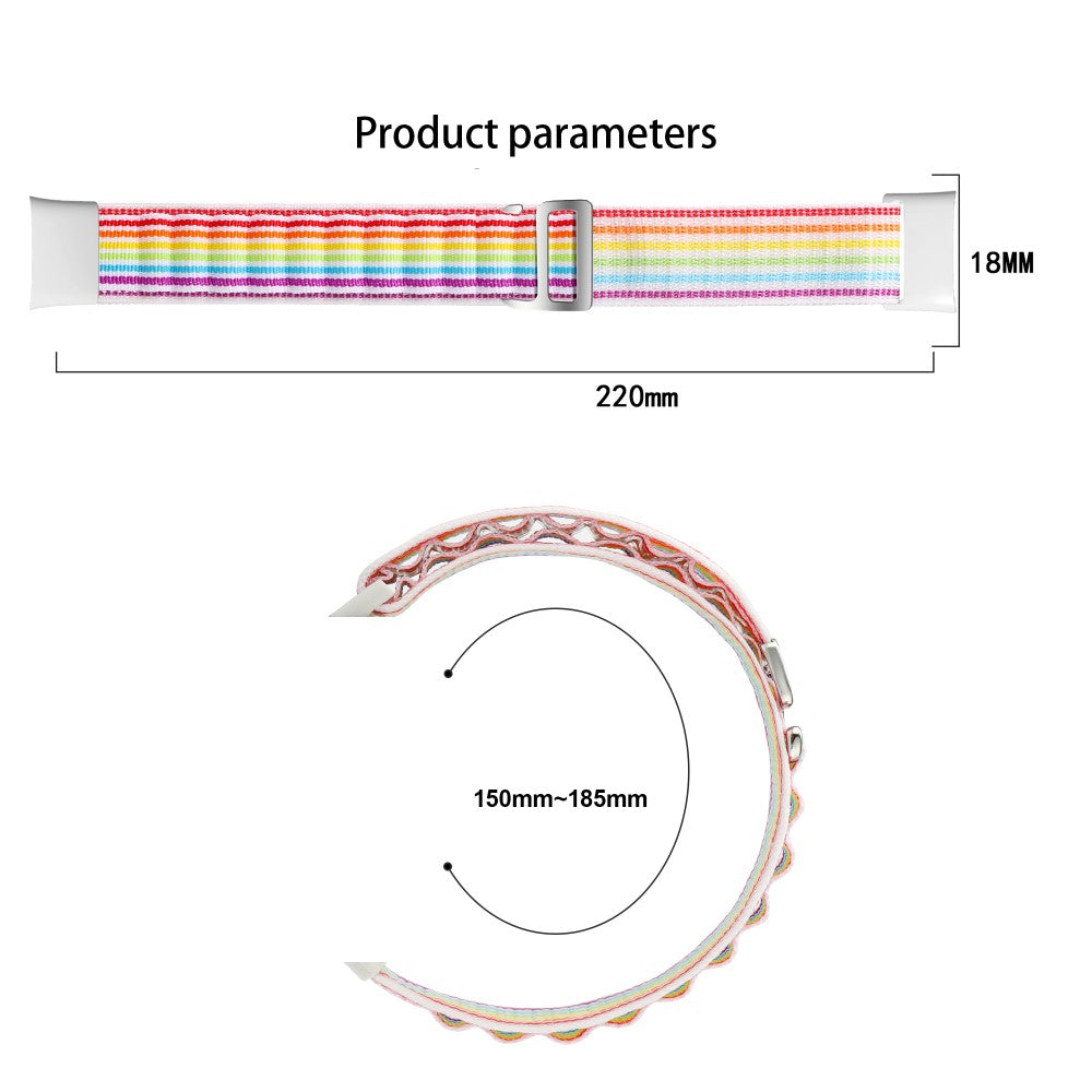 Vildt Rart Nylon Rem passer til Xiaomi Mi Band 7 Pro - Blå#serie_7