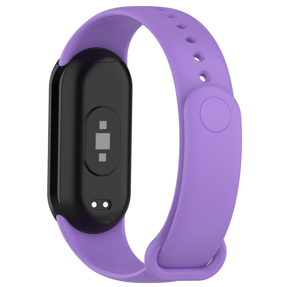 Super Fed Silikone Rem passer til Xiaomi Smart Band 8 - Lilla#serie_4