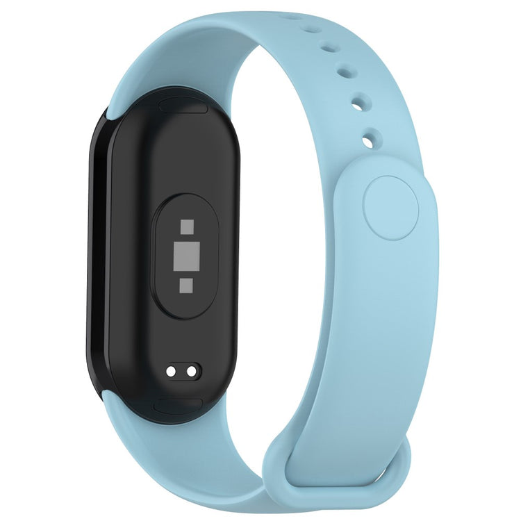 Super Fed Silikone Rem passer til Xiaomi Smart Band 8 - Blå#serie_8