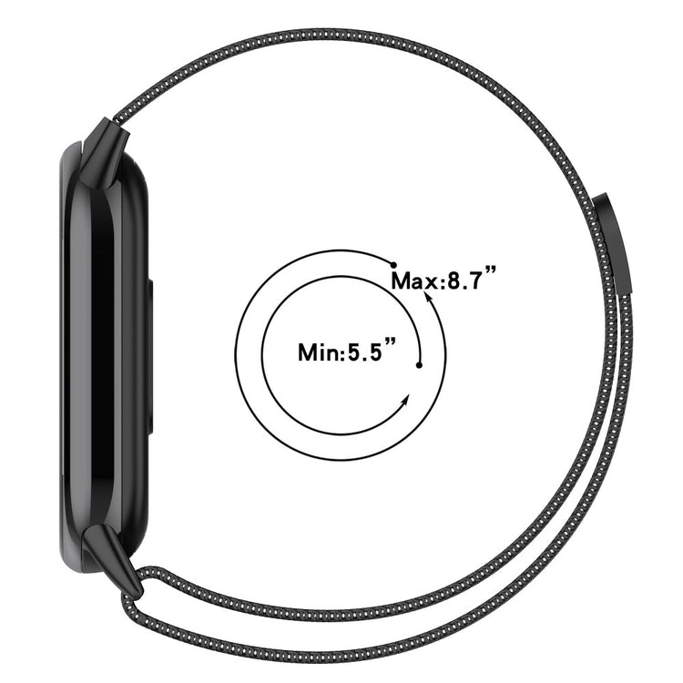 Vildt Nydelig Metal Rem passer til Xiaomi Smart Band 8 - Sølv#serie_6