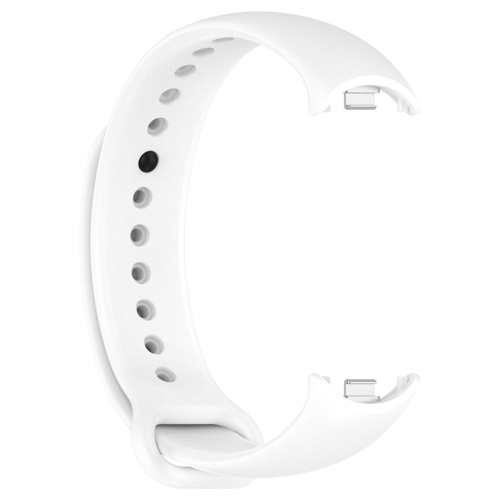 Vildt Flot Silikone Rem passer til Xiaomi Smart Band 8 - Hvid#serie_5