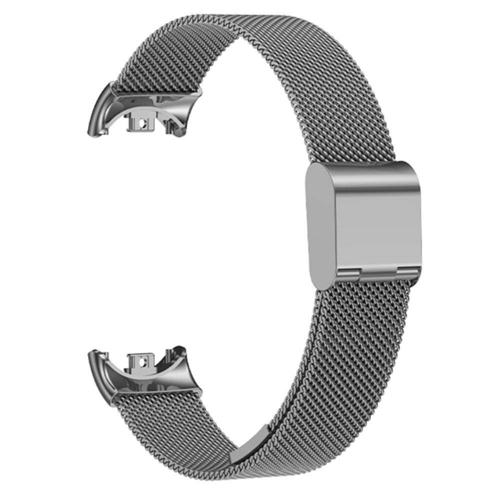 Meget Elegant Metal Rem passer til Xiaomi Smart Band 8 - Sølv#serie_2