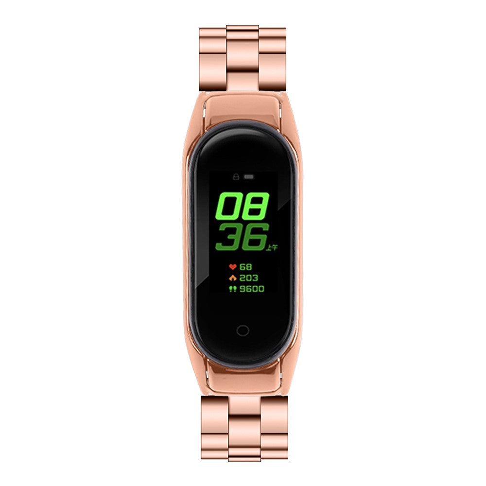 Rigtigt Kønt Metal Rem passer til Xiaomi Smart Band 8 - Pink#serie_3