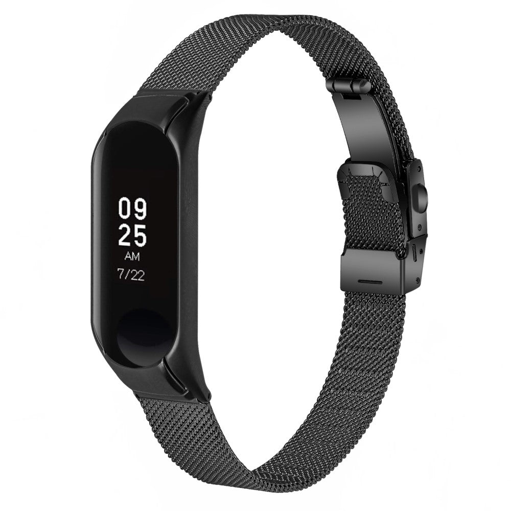 Helt Vildt Flot Metal Rem passer til Xiaomi Smart Band 8 - Sort#serie_1