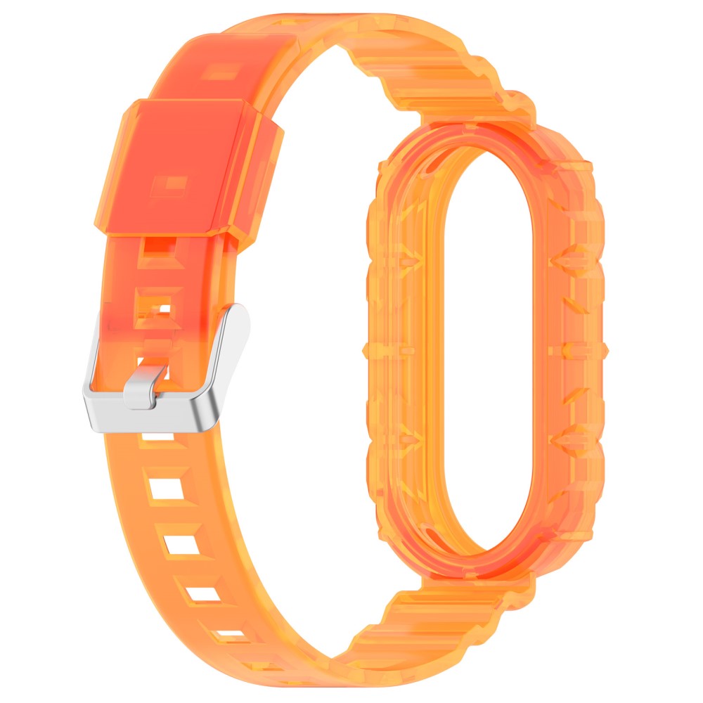 Helt Vildt Fint Silikone Rem passer til Xiaomi Smart Band 8 - Orange#serie_5