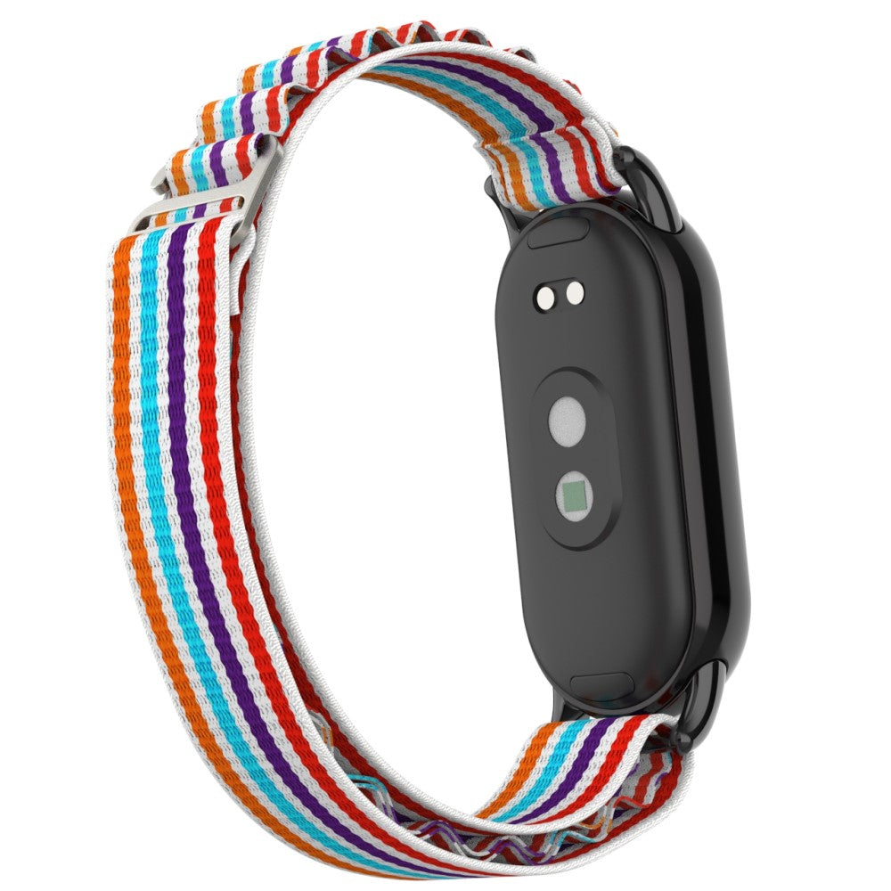 Komfortabel Nylon Rem passer til Xiaomi Smart Band 8 - Flerfarvet#serie_1