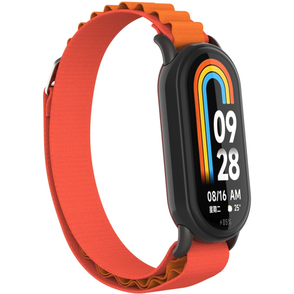 Komfortabel Nylon Rem passer til Xiaomi Smart Band 8 - Orange#serie_2