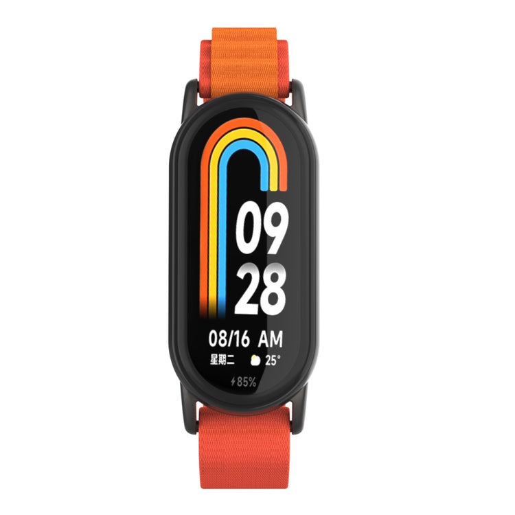 Komfortabel Nylon Rem passer til Xiaomi Smart Band 8 - Orange#serie_2