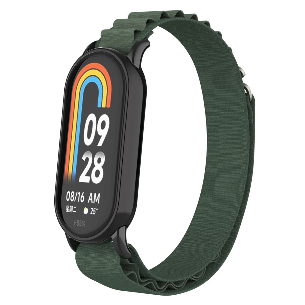 Komfortabel Nylon Rem passer til Xiaomi Smart Band 8 - Grøn#serie_6