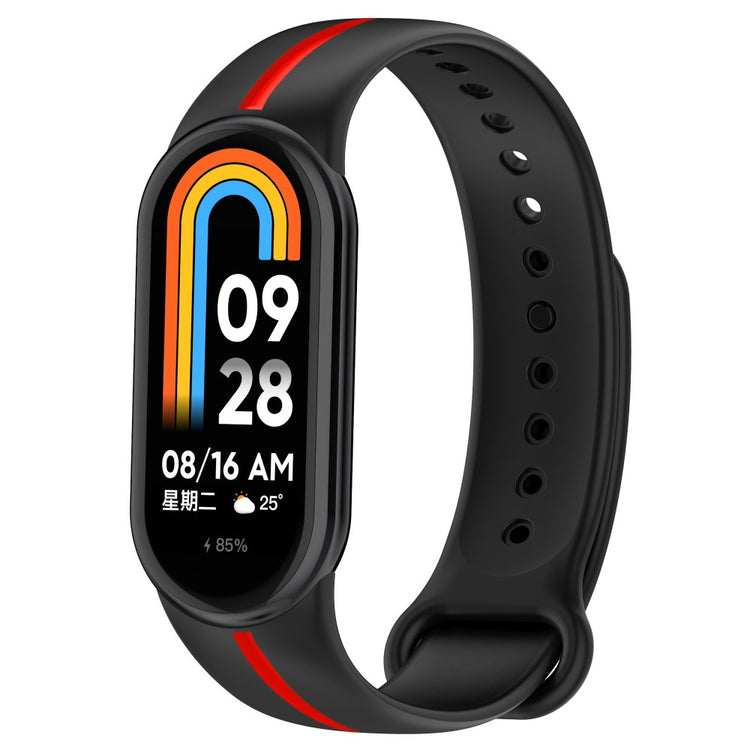 Vildt Flot Silikone Rem passer til Xiaomi Smart Band 8 - Blå#serie_2