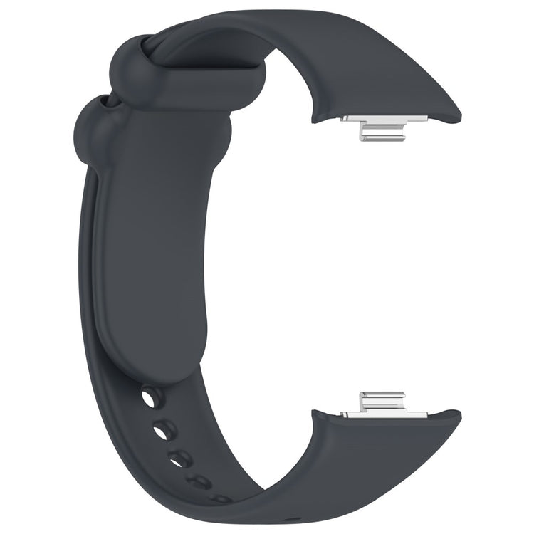 Vildt Hårdfør Silikone Rem passer til Xiaomi Smart Band 8 Pro - Sølv#serie_3