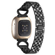 Fitbit Sense 1 / Fitbit Versa 3 Metall Og Strass Universal Reim